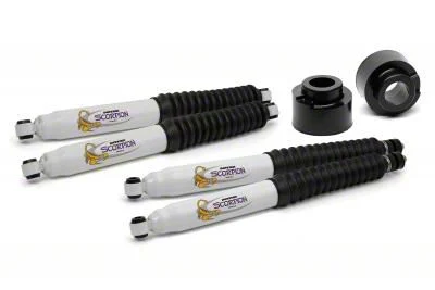 Daystar Suspension Lift Kit; Black; 2-Inch Front Lift; Includes Front and Rear Scorpion Shock Absorbers (11-18 4WD F-350 Super Duty)