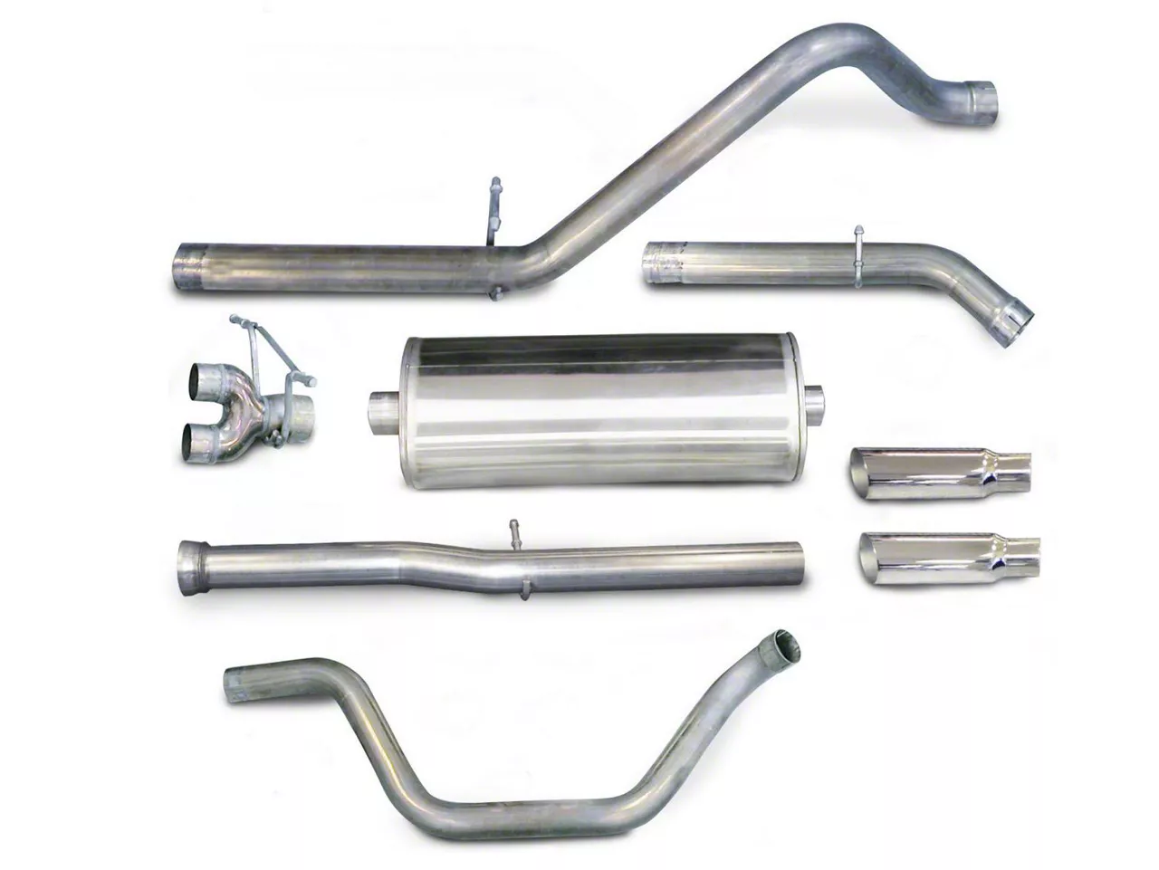 dB Performance by Corsa Sport Dual Exhaust System with Polished Tips; Rear Exit (07-13 6.2L Silverado 1500)