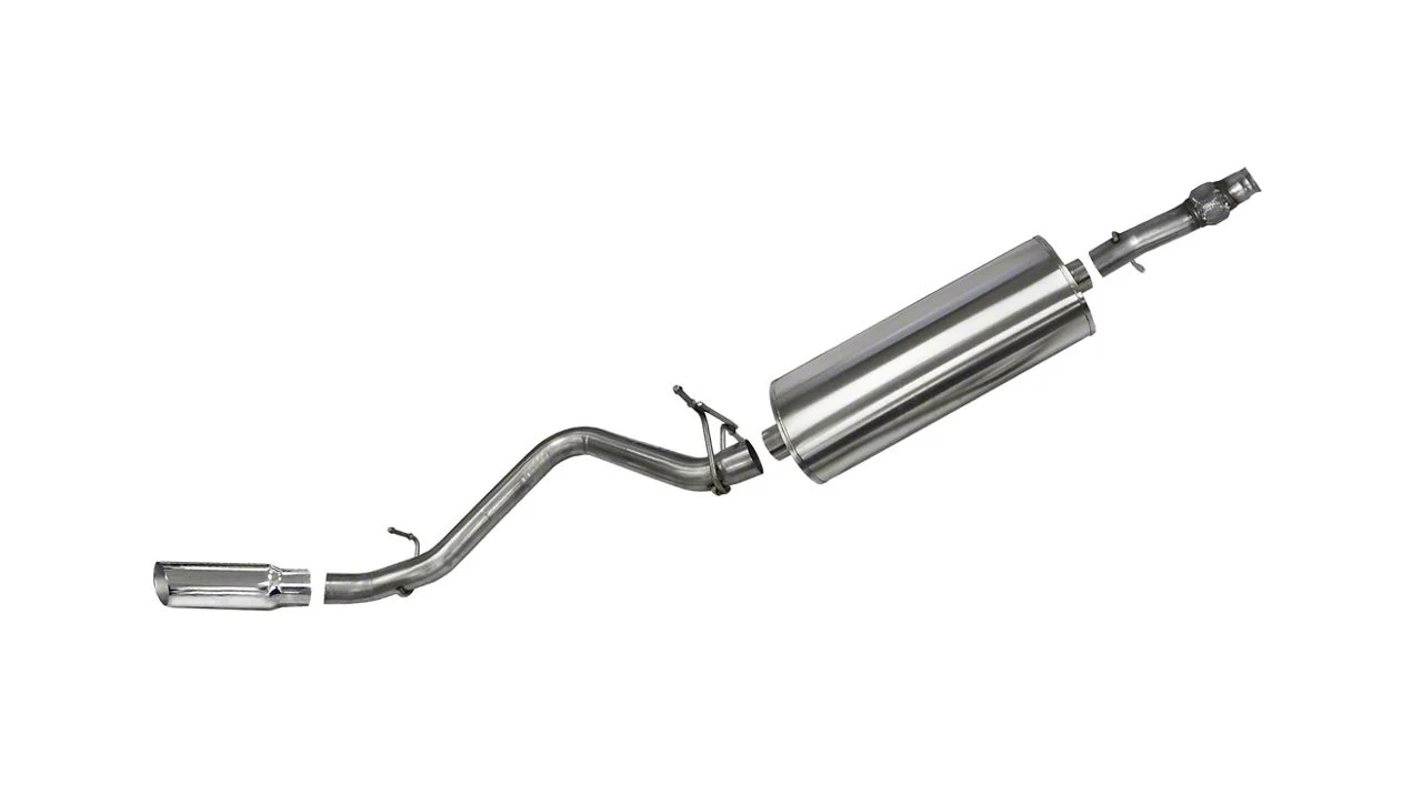 dB Performance by Corsa Sport Single Exhaust System with Polished Tip; Side Exit (14-18 5.3L Sierra 1500)