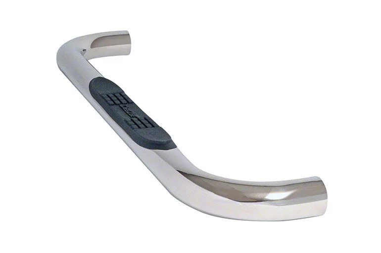 3-Inch Round Stainless Steel Nerf Side Step Bars (17-26 F-350 Super Duty Regular Cab)