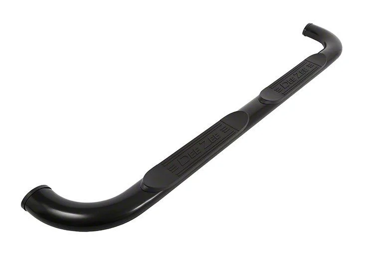 4-Inch Oval UltraBlack Nerf Side Step Bars (17-26 F-350 Super Duty SuperCrew)