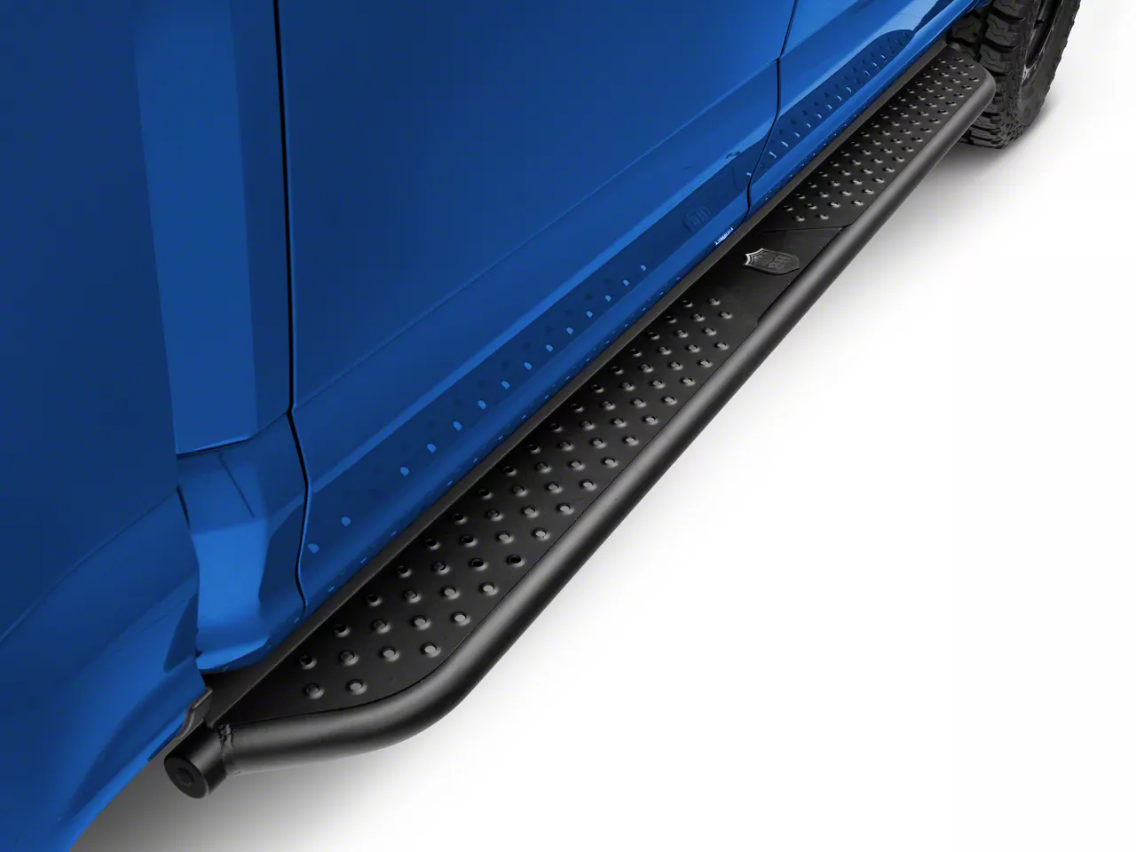 Deegan 38 by Mammoth Tubular Side Step Bars; Black (15-26 F-150 SuperCrew)