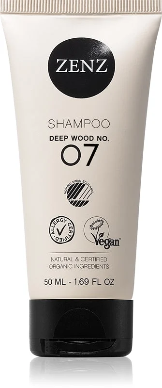 ZENZ Organic Deep Wood No. 07 shampoo rinforzante per cuoi capelluti sensibili 50 ml
