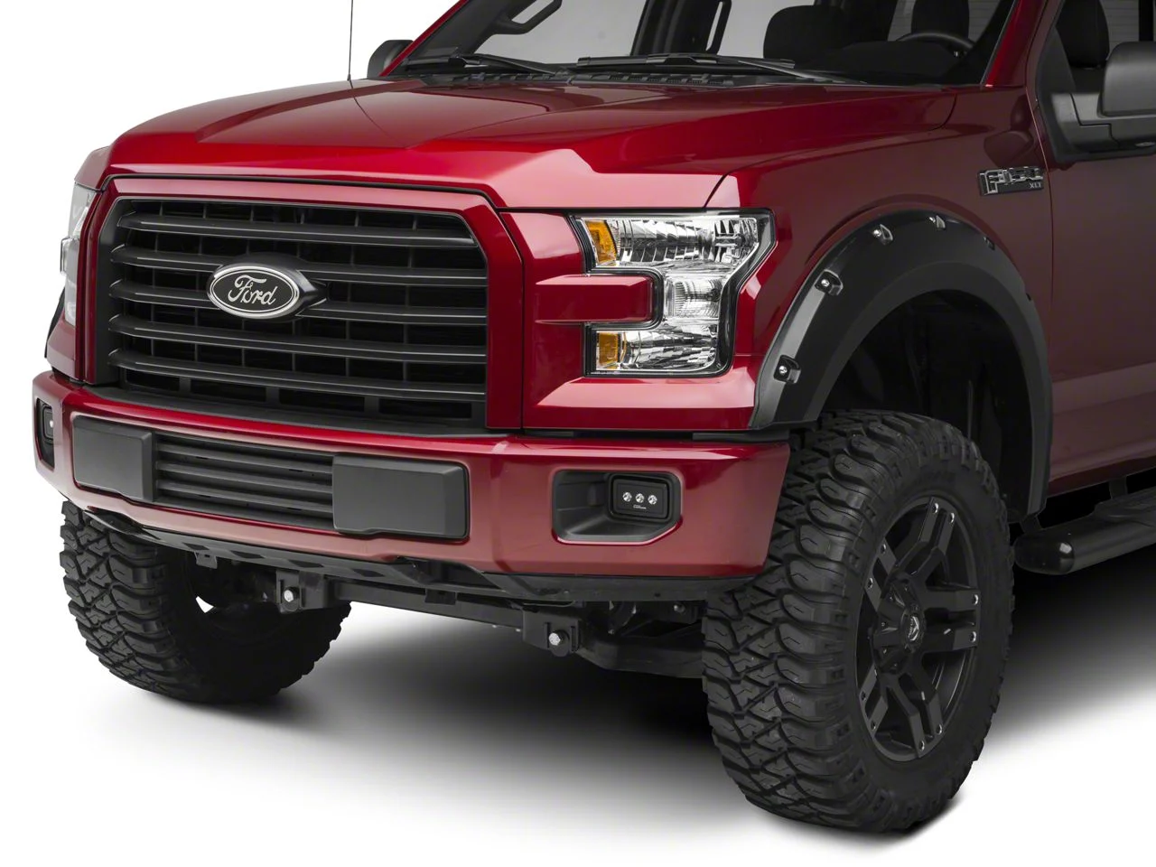 Defenderworx Ford Oval Grille Emblem; Black (15-20 F-150, Excluding Raptor)