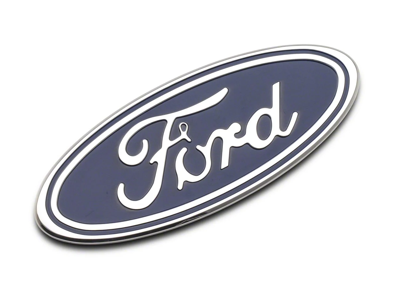 Defenderworx Ford Oval Grille or Tailgate Emblem; Blue (04-14 F-150 w/o Backup Camera)