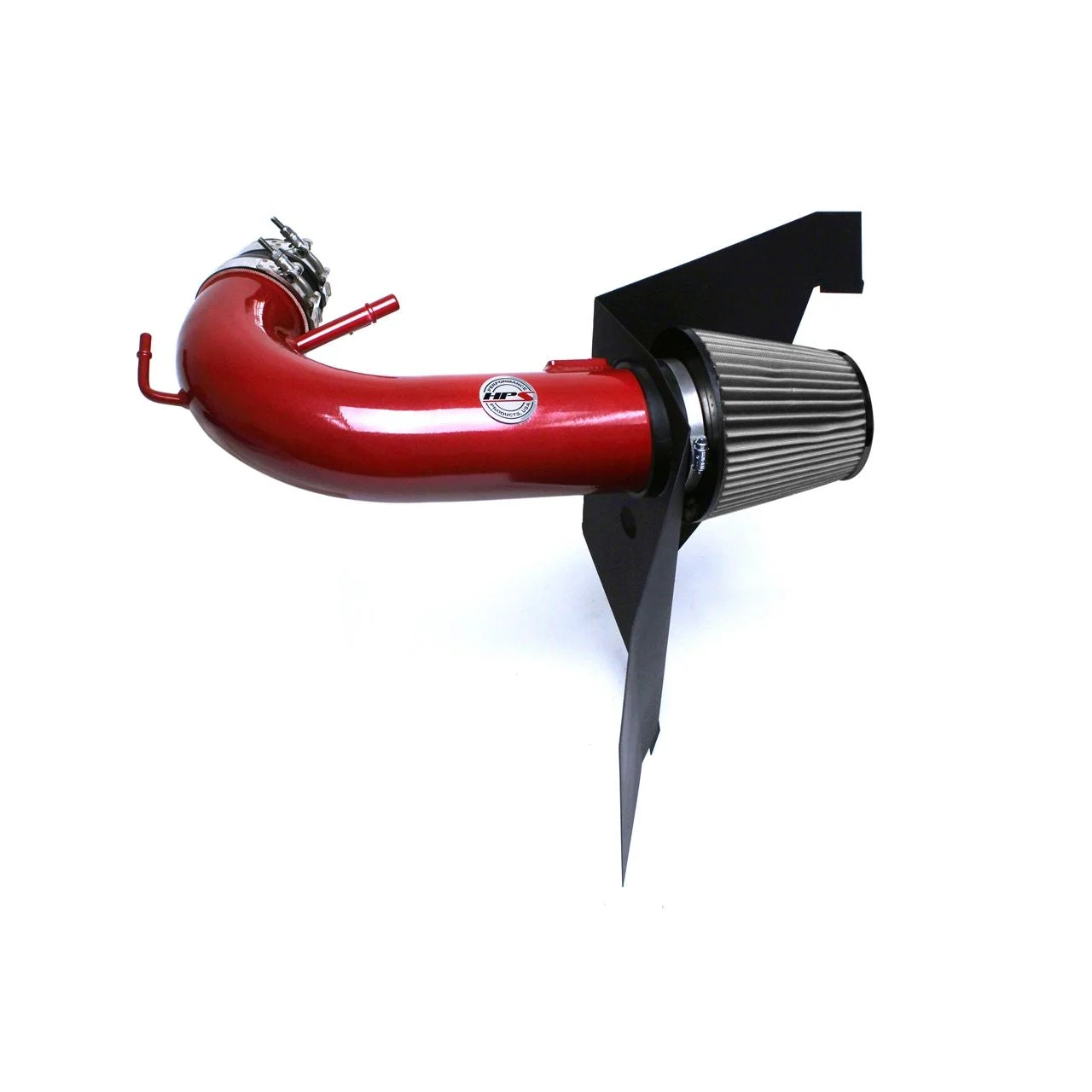 HPS Shortram Air Intake 2015-2017 Ford Mustang GT V8 5.0L, Includes Heat Shield, Red