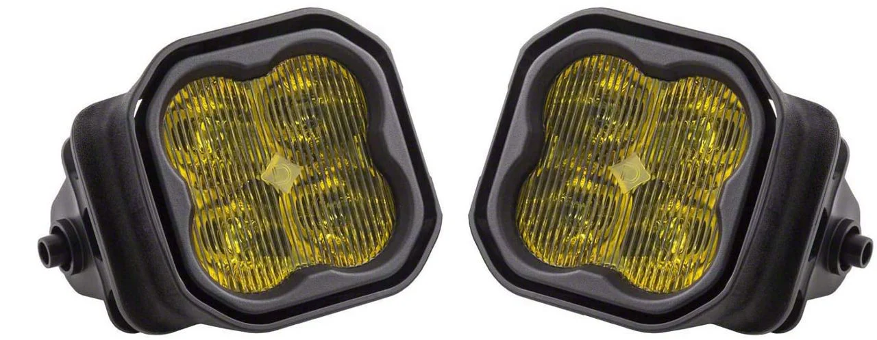 Diode Dynamics SS3 Pro Type F2 LED Fog Light Kit; Yellow SAE Fog (17-22 F-350 Super Duty)