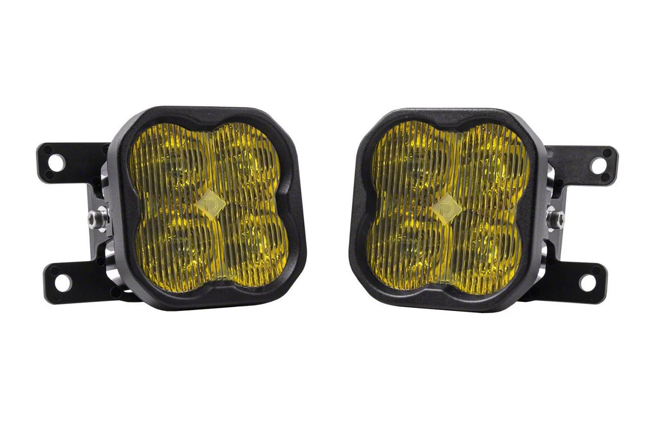 Diode Dynamics SS3 Max Type AS LED Fog Light Kit; Yellow SAE Fog (19-24 RAM 1500 w/ Factory Halogen Fog Lights)
