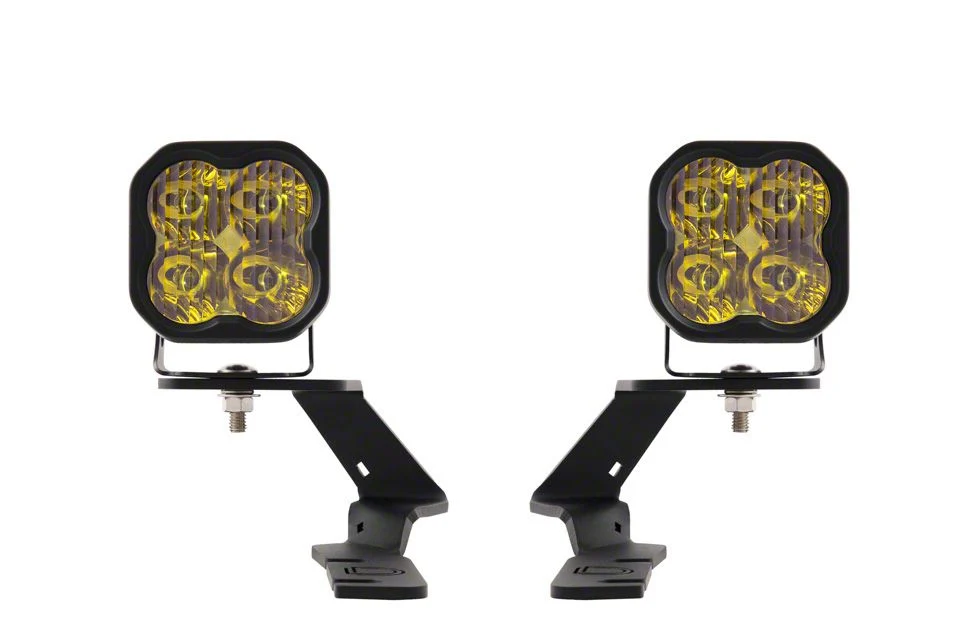 Diode Dynamics Stage Series SS3 Sport LED Ditch Light Kit; Yellow Combo (19-26 Ranger)