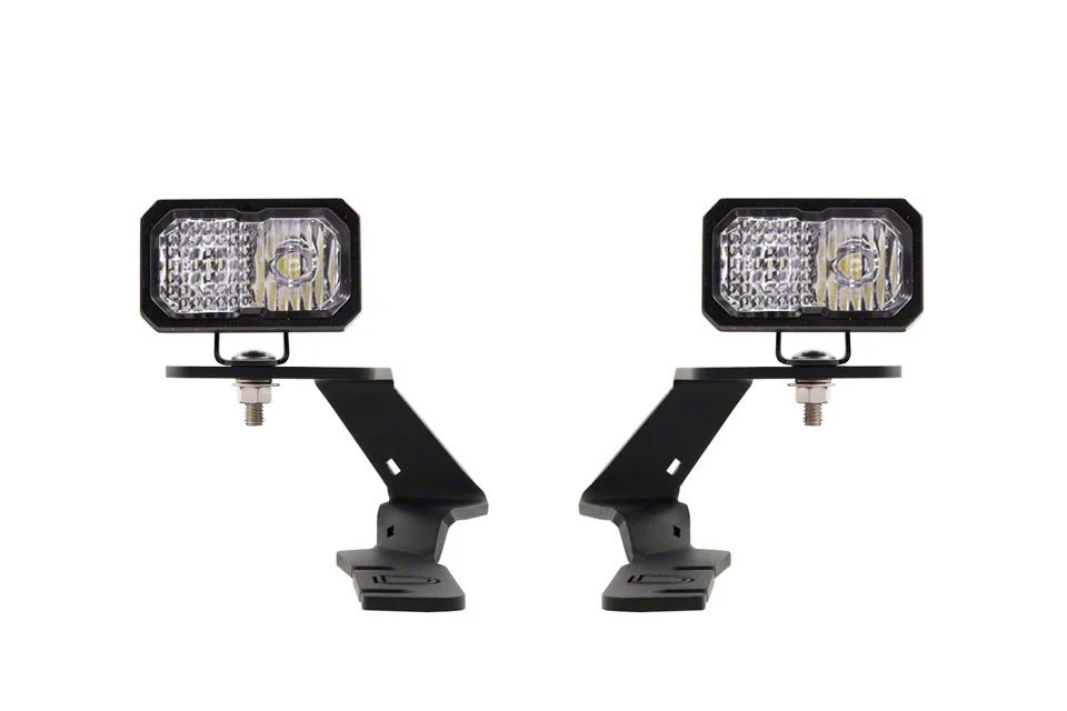 Diode Dynamics Stage Series SSC2 Pro LED Ditch Light Kit; White Combo (19-26 Ranger)