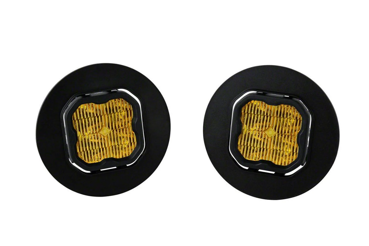 Diode Dynamics SS3 Sport Type GM5 LED Fog Light Kit; Yellow SAE Fog (07-13 Sierra 1500)