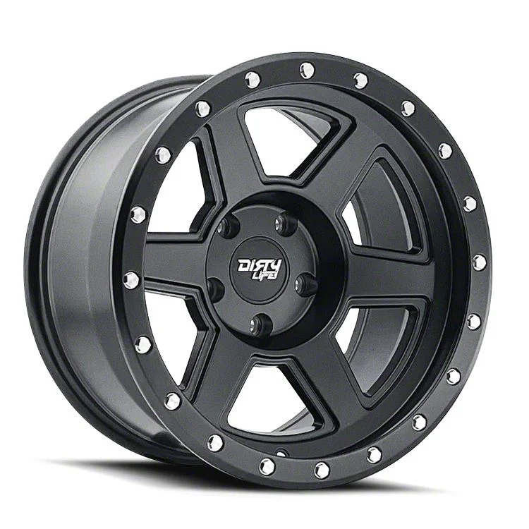 Dirty Life Compound Matte Black 6-Lug Wheel; 17x9; -12mm Offset (15-20 Tahoe)