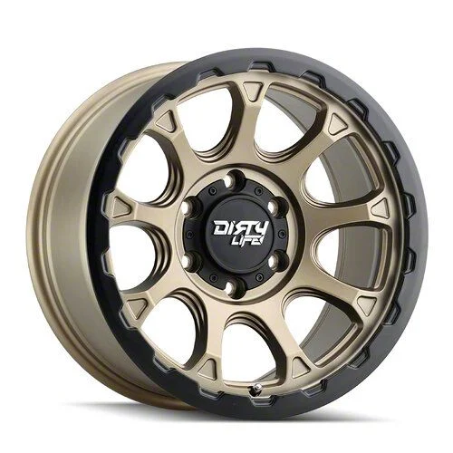 Dirty Life Drifter Matte Gold 6-Lug Wheel; 17x8.5; -6mm Offset (15-20 Tahoe)