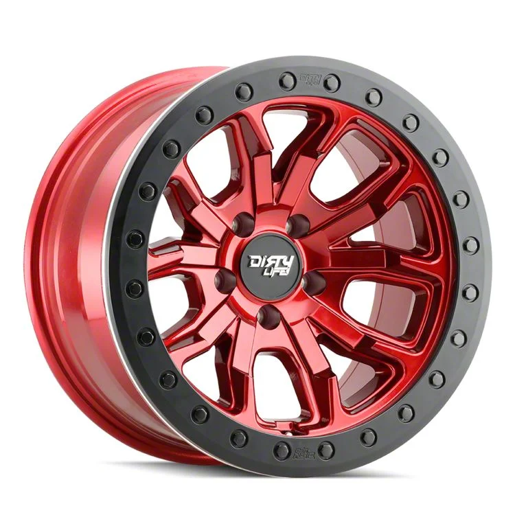 Dirty Life DT-1 Crimson Candy Red 6-Lug Wheel; 17x9; -12mm Offset (15-20 Tahoe)