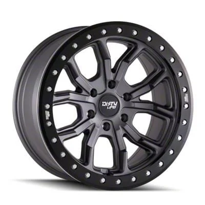 Dirty Life DT-1 Matte Gunmetal 6-Lug Wheel; 17x9; -12mm Offset (15-20 Tahoe)