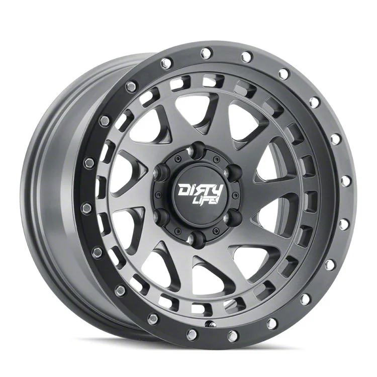 Dirty Life Enigma Pro Satin Graphite 6-Lug Wheel; 17x9; -12mm Offset (15-20 Tahoe)