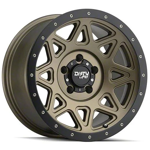 Dirty Life Theory Matte Black 6-Lug Wheel; 17x9; -12mm Offset (19-23 Ranger)