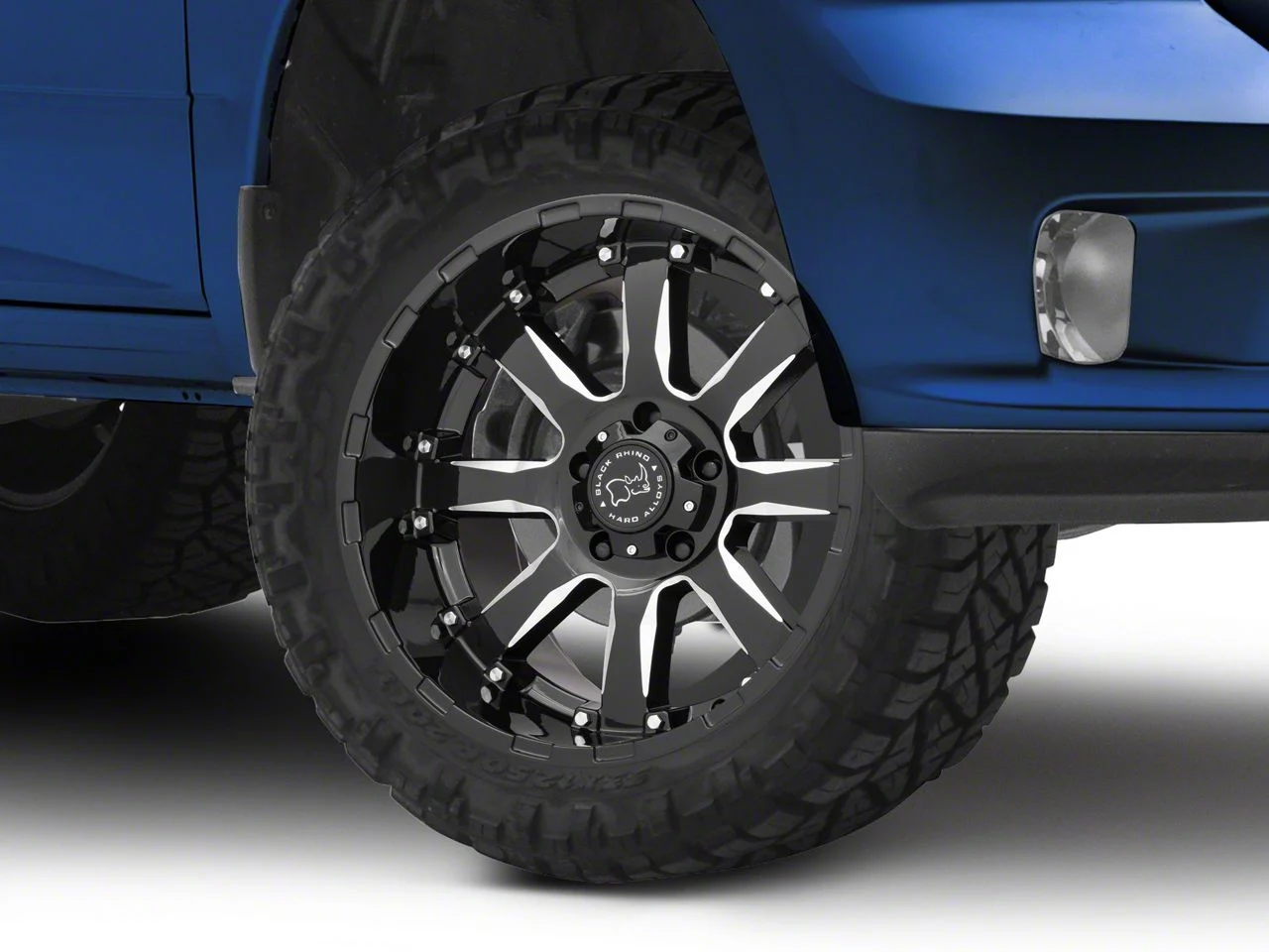 Black Rhino Sierra Gloss Black Milled 5-Lug Wheel; 20x10; -25mm Offset (09-18 RAM 1500)