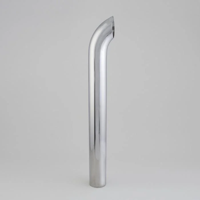 Donaldson P206387 STACK PIPE, CURVED 5 IN (127 MM) OD X 48 IN (1219 MM) CHROME
