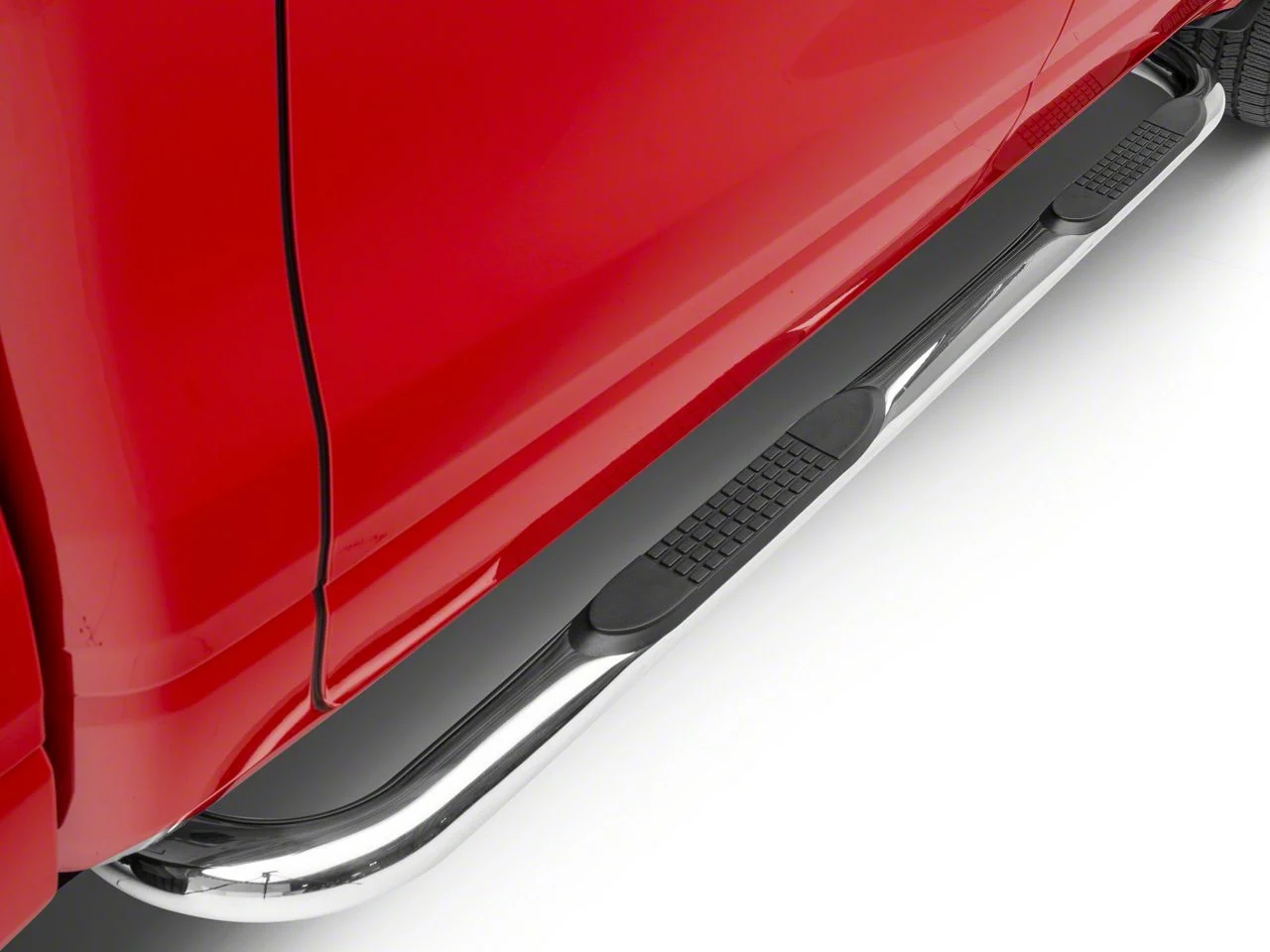 Barricade 3-Inch Side Step Bars; Stainless Steel (19-26 RAM 1500 Crew Cab)