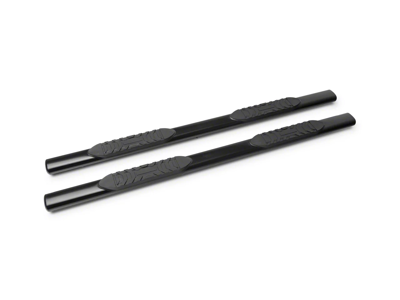 Barricade 5-Inch Oval Side Step Bars; Black (19-26 Sierra 1500 Crew Cab)