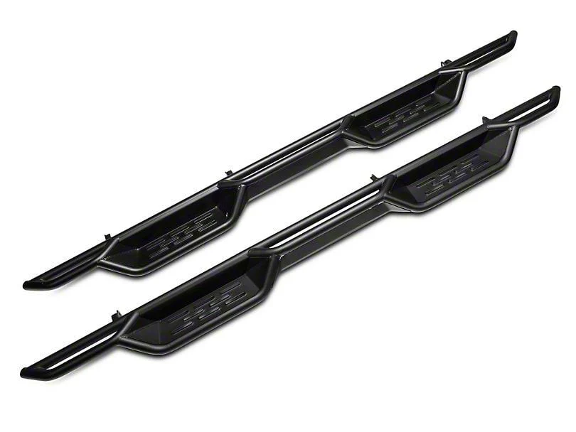 Barricade NB1 Running Boards; Textured Black (19-26 Sierra 1500 Double Cab)