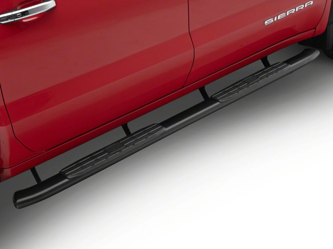 Barricade PNC Side Step Bars; Textured Black (19-26 Sierra 1500 Crew Cab)