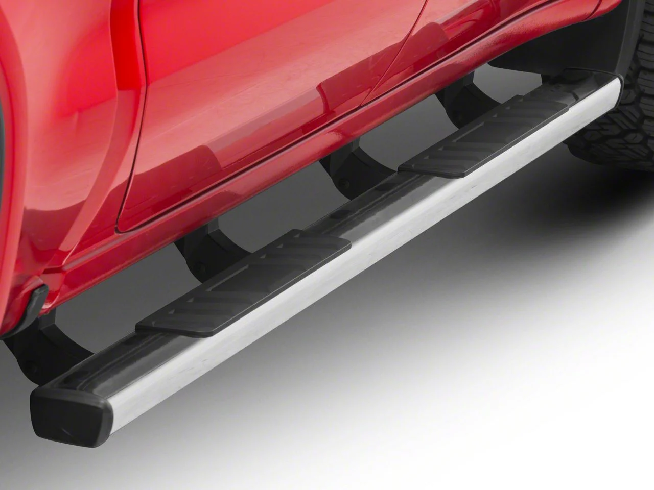 Barricade T4 Side Step Bars; Stainless Steel (19-26 Sierra 1500 Crew Cab)