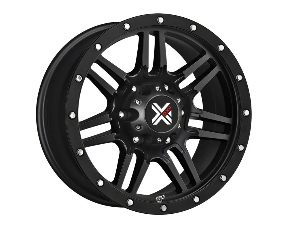 DX4 Wheels 7S Flat Black 8-Lug Wheel; 18x9; 18mm Offset (06-08 RAM 1500 Mega Cab)