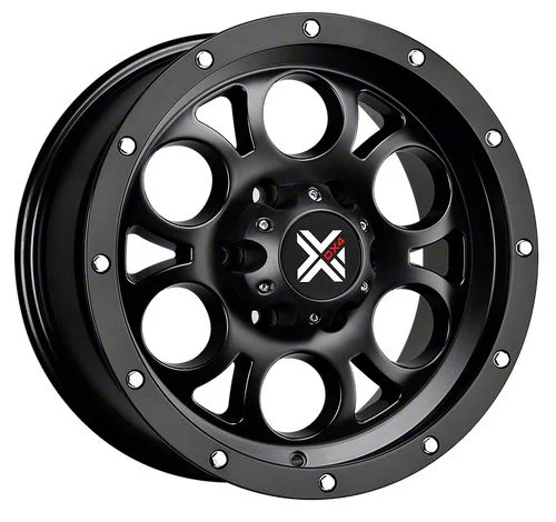 DX4 Wheels TUFF Flat Black 5-Lug Wheel; 17x8.5; -6mm Offset (02-08 RAM 1500, Excluding Mega Cab)