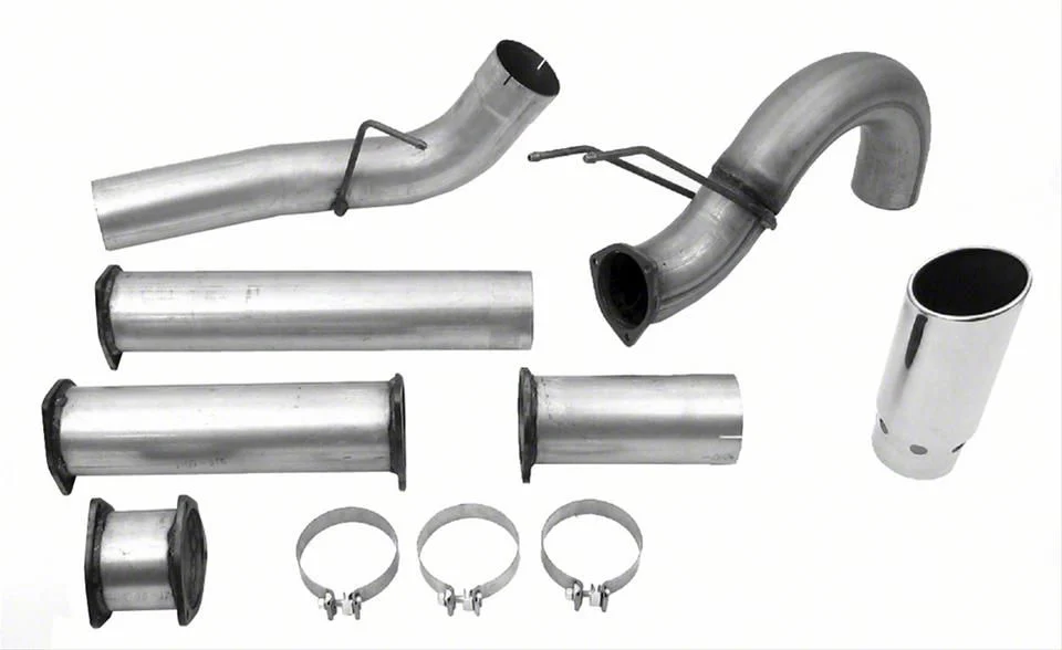 Dynomax DPF-Back Single Exhaust System with Polished Tip; Side Exit (11-14 6.7L Powerstroke F-350 Super Duty)