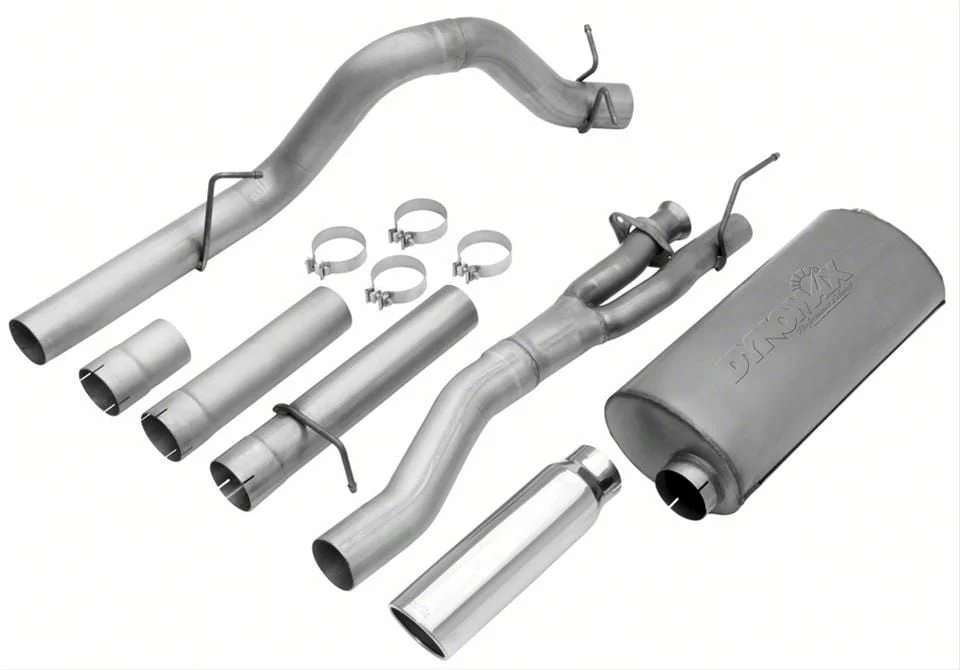 Dynomax Ultra Flo Welded Single Exhaust System with Polished Tip; Side Exit (11-16 6.2L F-350 Super Duty)