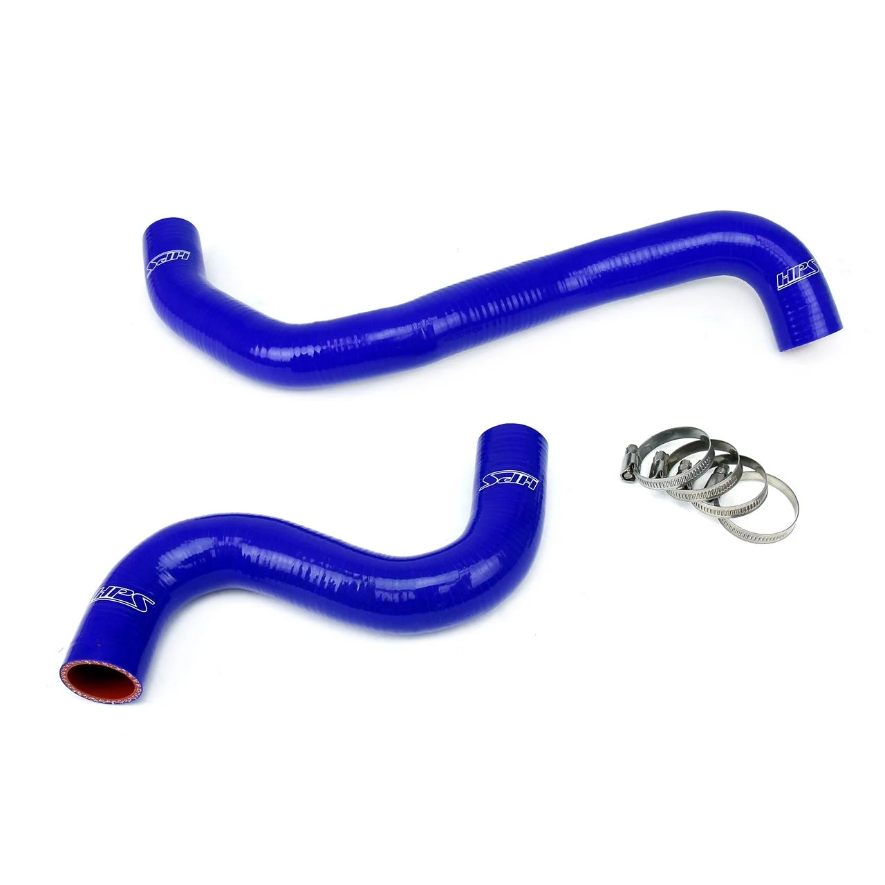 HPS Blue Reinforced Silicone Radiator Hose Kit Coolant for Nissan 09-13 GTR