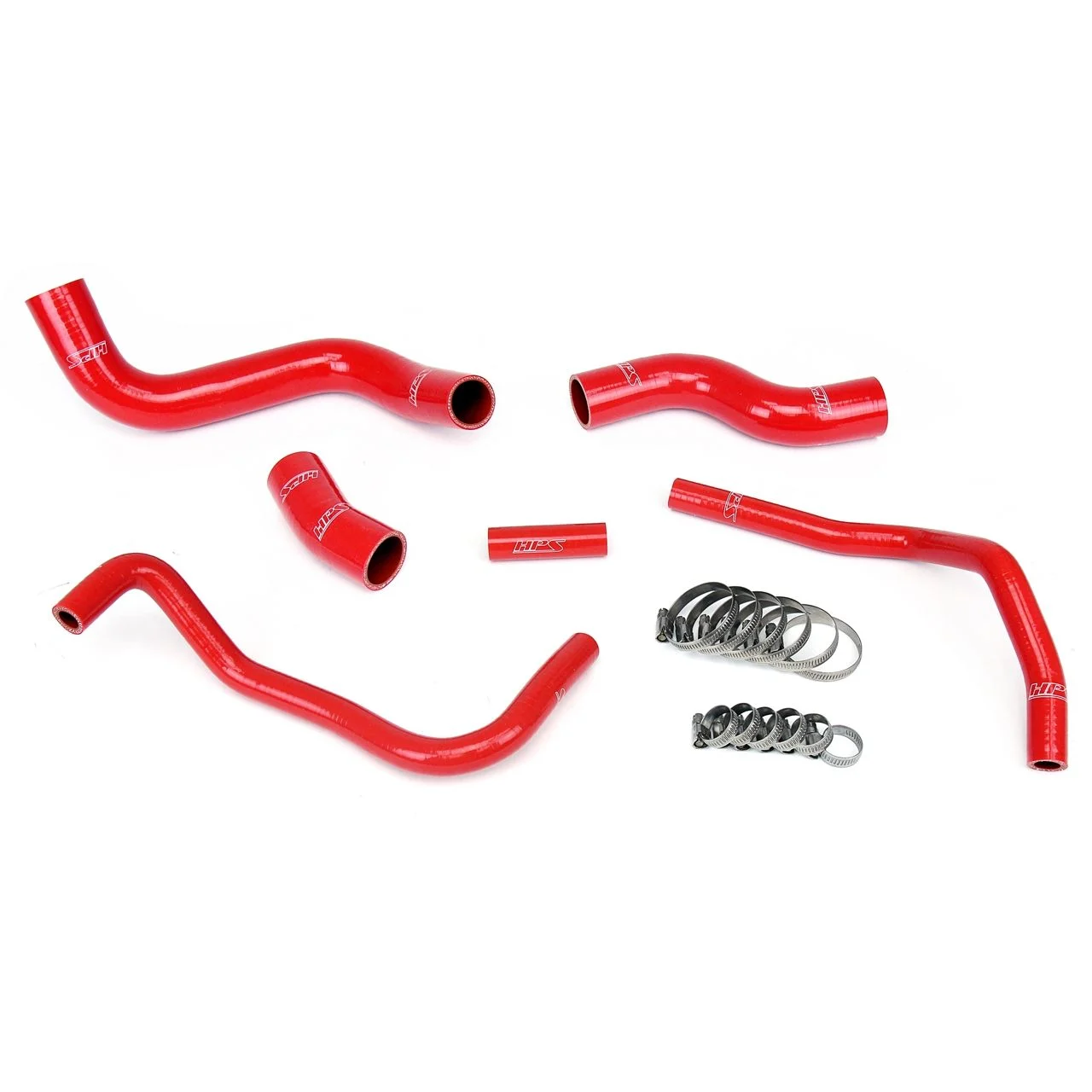 HPS Red Reinforced Silicone Radiator + Heater Hose Kit for Scion 13-16 FRS