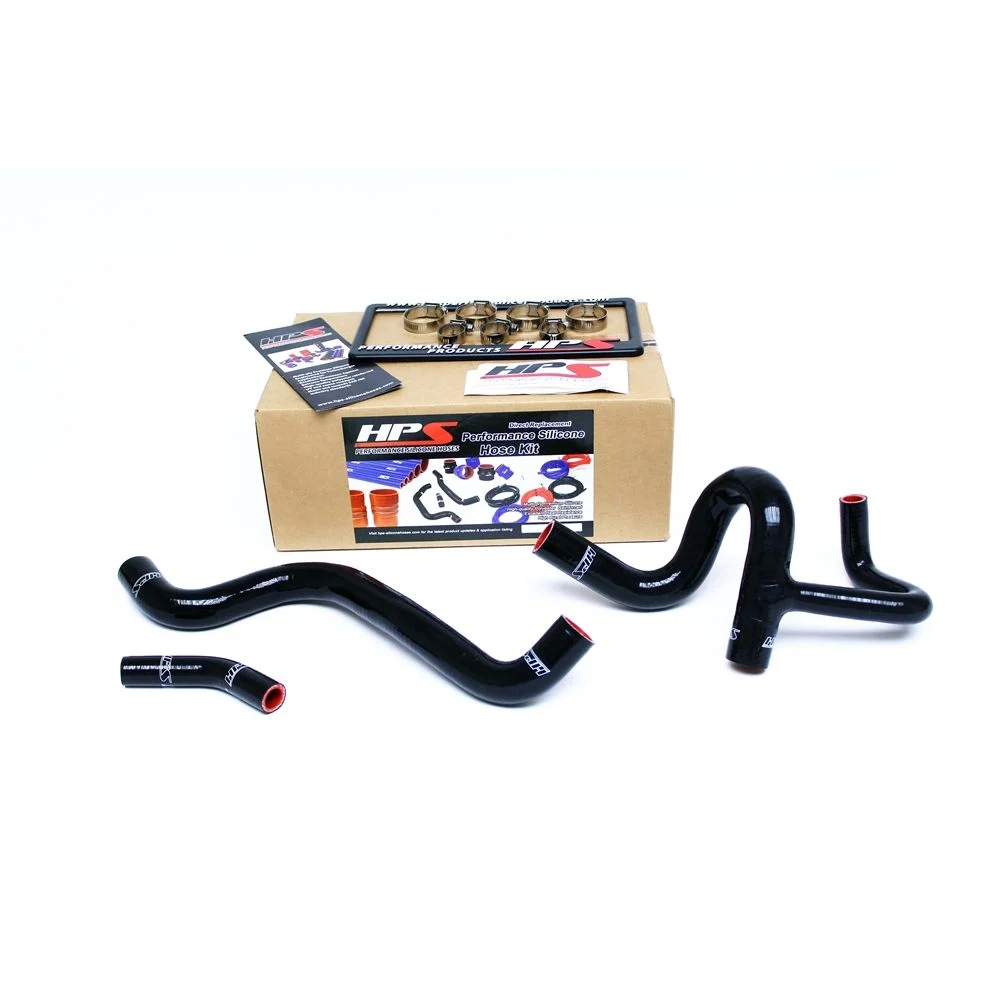 HPS Reinforced Black Silicone Radiator Hose Kit Coolant for Dodge 12-16 Dart 1.4T Turbo