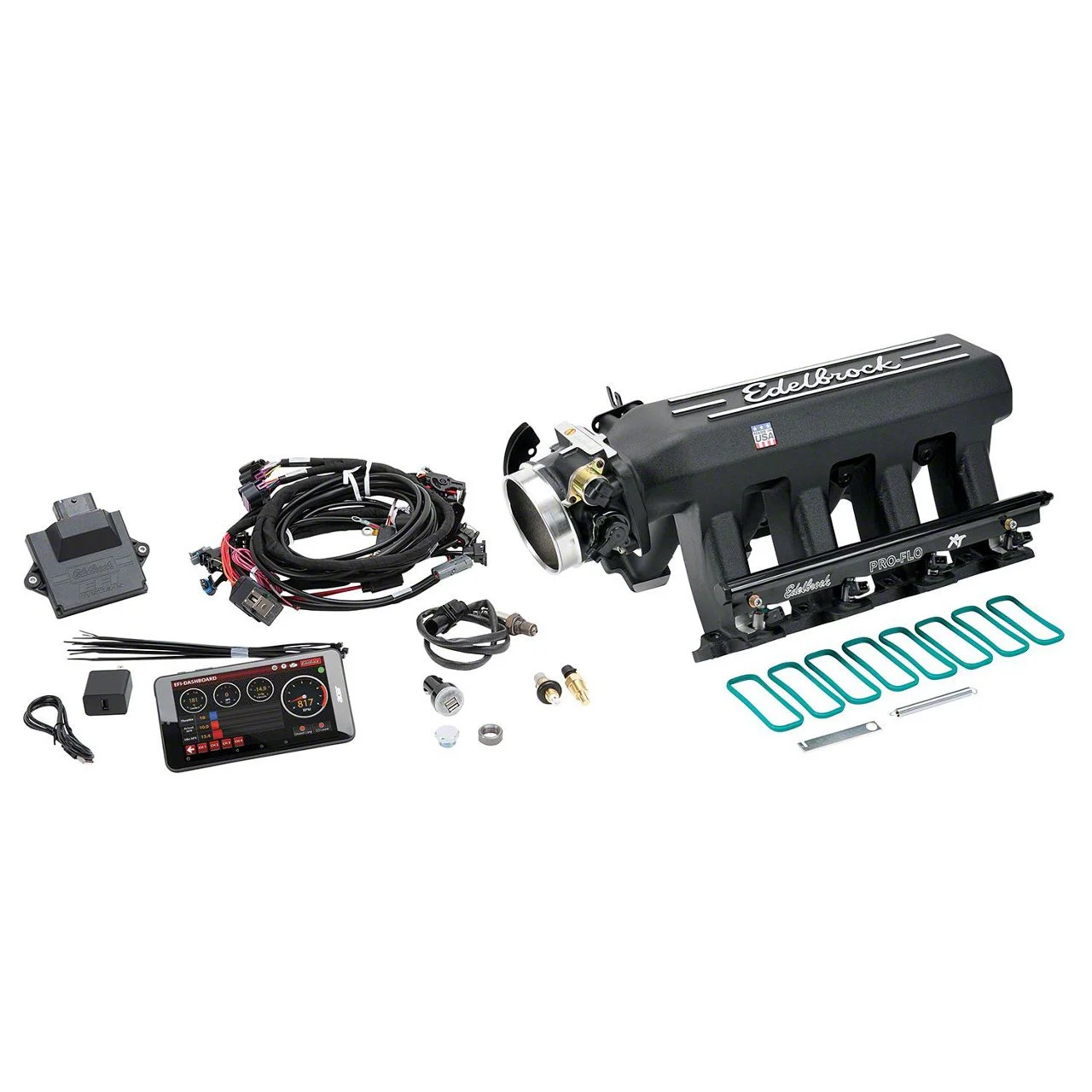 Edelbrock Pro-Flo 4 XT EFI System for LS GEN III/IV Engines with Tablet (08-13 6.0L Silverado 3500 HD)