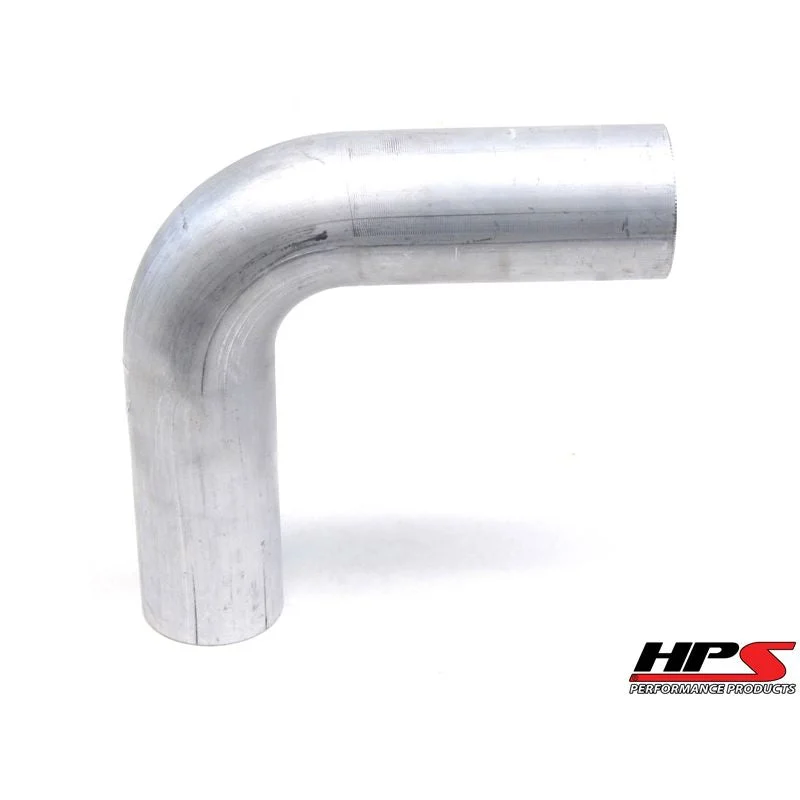 HPS 2 3/8" OD 90 Degree Bend 6061 Aluminum Elbow Pipe 16 Gauge w/ 3 1/8" CLR