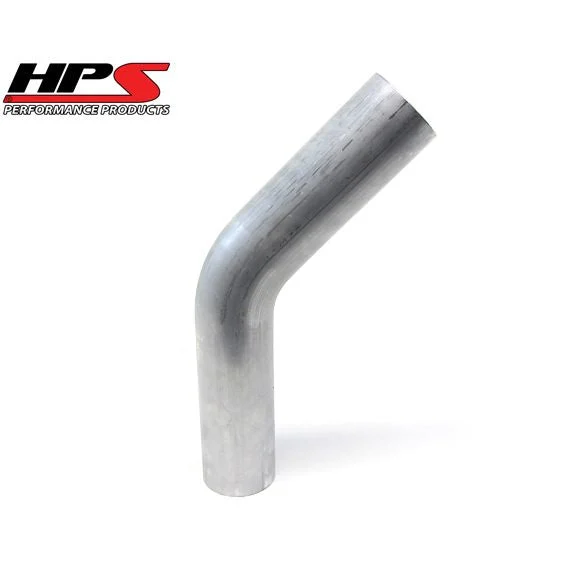 HPS 2.25" OD 45 Degree Bend 6061 Aluminum Elbow Pipe 16 Gauge w/ 3" CLR