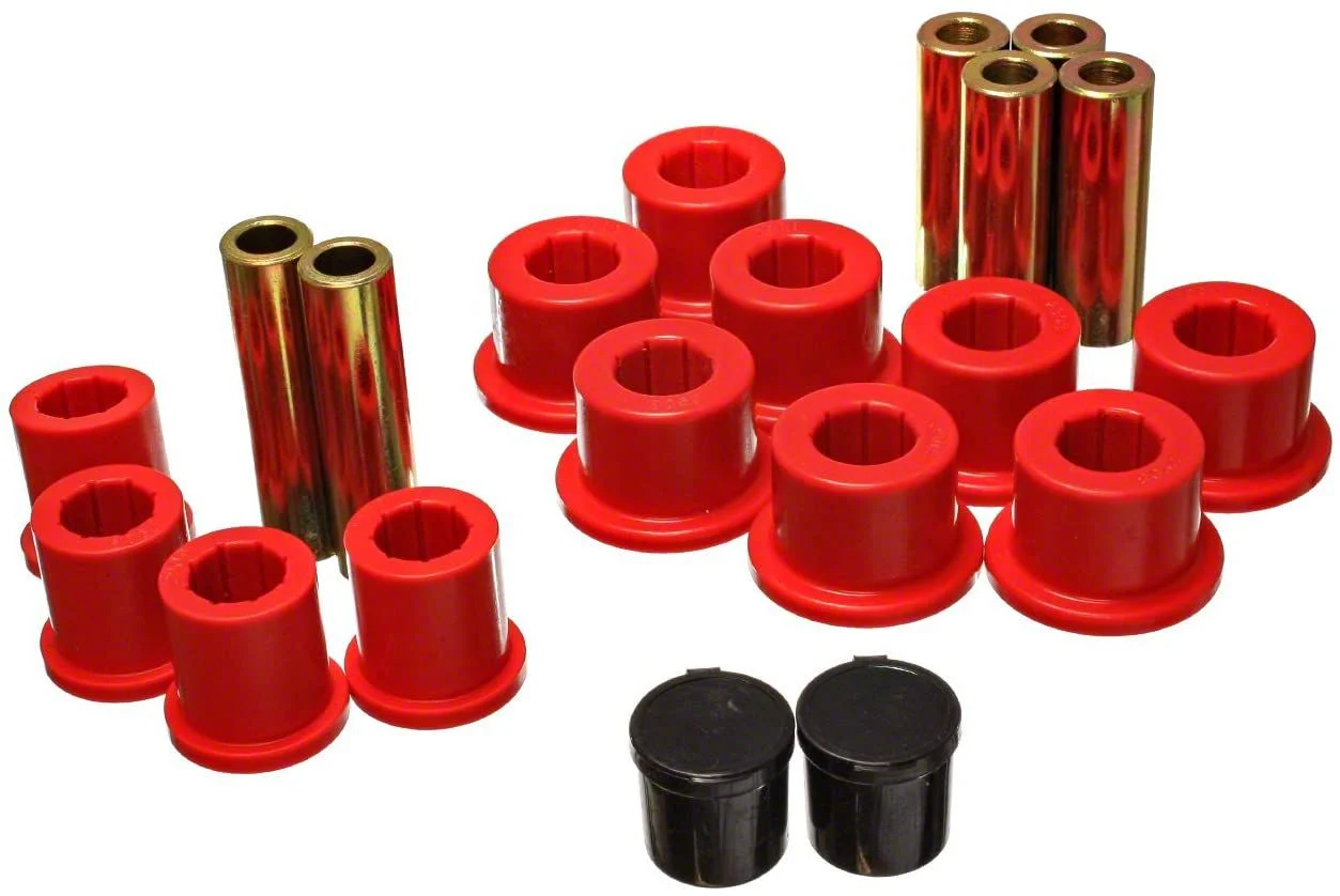 Rear Leaf Spring Bushings; Red (03-09 4WD RAM 3500)