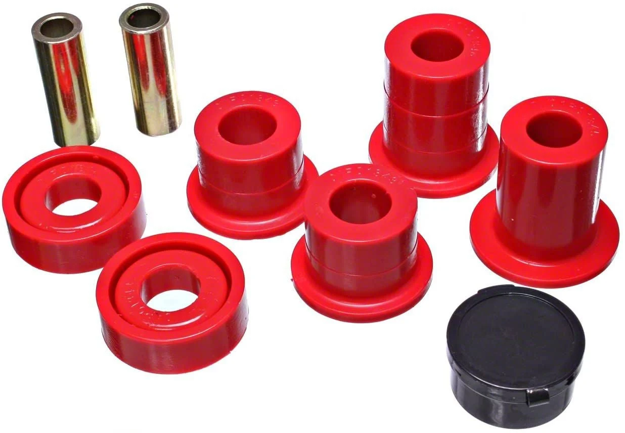 Front Differential Bushings; Red (07-10 4WD Silverado 3500 HD)