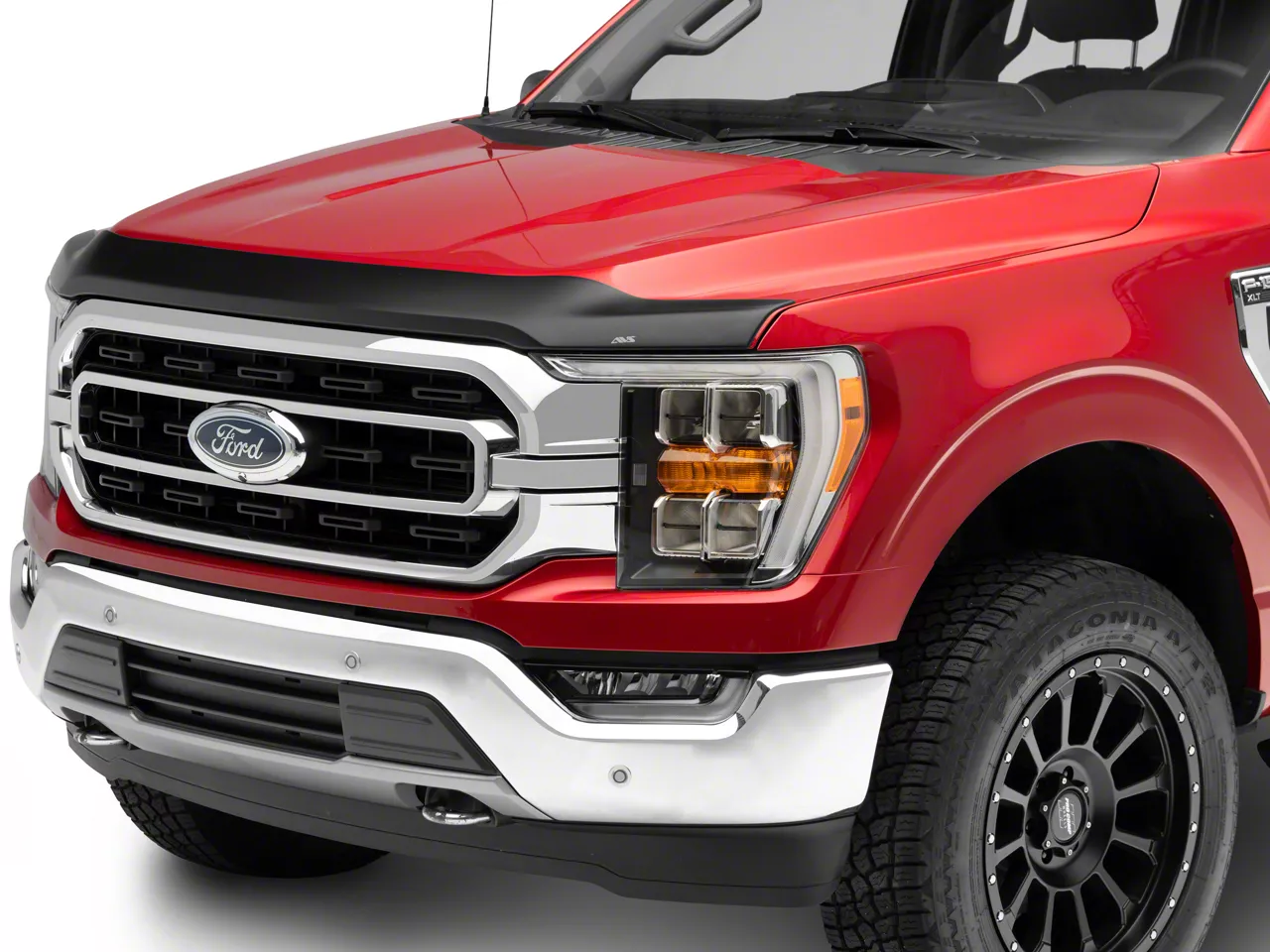 Aeroskin Hood Protector; Matte Black (21-26 F-150, Excluding King Ranch, Platinum, Raptor & Tremor)
