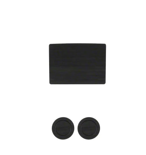 Center Console Cup Holder Inserts; Black/Black (17-26 F-150 w/ Bench Seat)