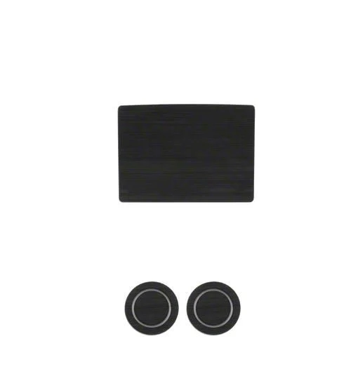 Center Console Cup Holder Inserts; Black/Gray (17-26 F-150 w/ Bench Seat)