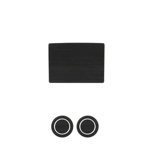 Center Console Cup Holder Inserts; Black/White (17-26 F-150 w/ Bench Seat)