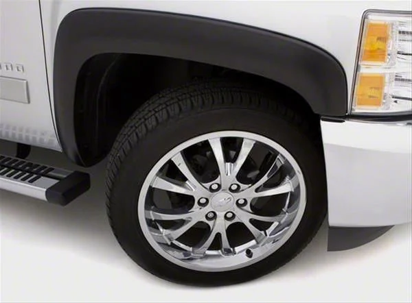 Elite Series Sport Style Fender Flares; Rear; Textured Black (15-17 F-150, Excluding Raptor)
