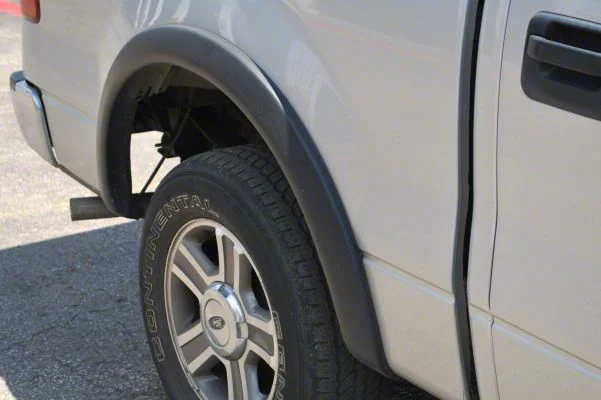 Elite Series Sport Style Fender Flares; Rear; Smooth Black (04-08 F-150 Styleside)