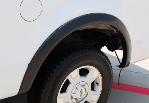 Elite Series Sport Style Fender Flares; Rear; Smooth Black (09-14 F-150 Styleside, Excluding Raptor)