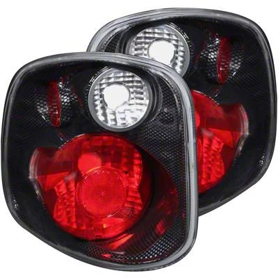 G2 Tail Lights; Carbon Housing; Clear Lens (01-03 F-150 Flareside)