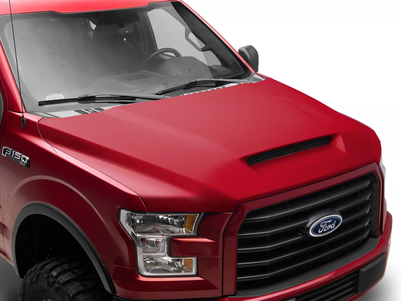 V2 Ram Air Hood; Unpainted (15-20 F-150, Excluding Raptor)