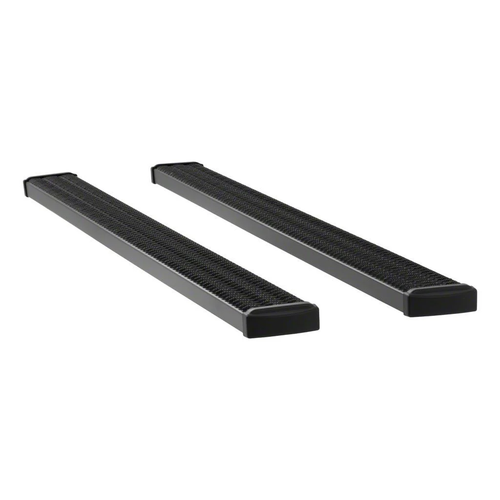 Grip Step 7-Inch Running Boards without Mounting Brackets; Textured Black (09-26 F-150 SuperCrew w/ 5-1/2-Foot Bed)